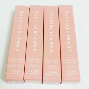 Birthday Cake (4 pcs ) Summer Fridays Lip Butter Balm Conditioning Lip Mask New